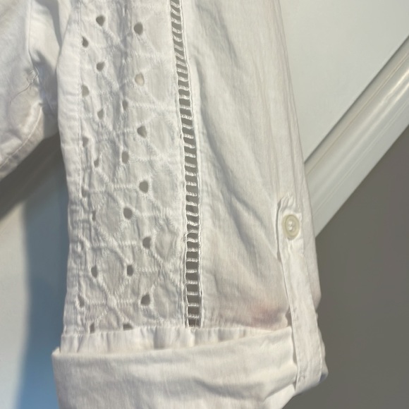 Delightful white eyelet a-line dress - Picture 4 of 6